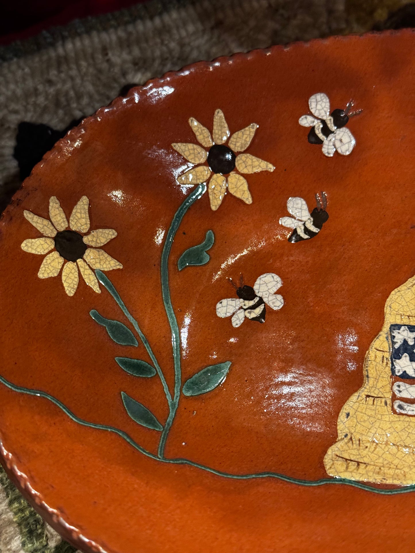 Summer Bee Platter David T Smith