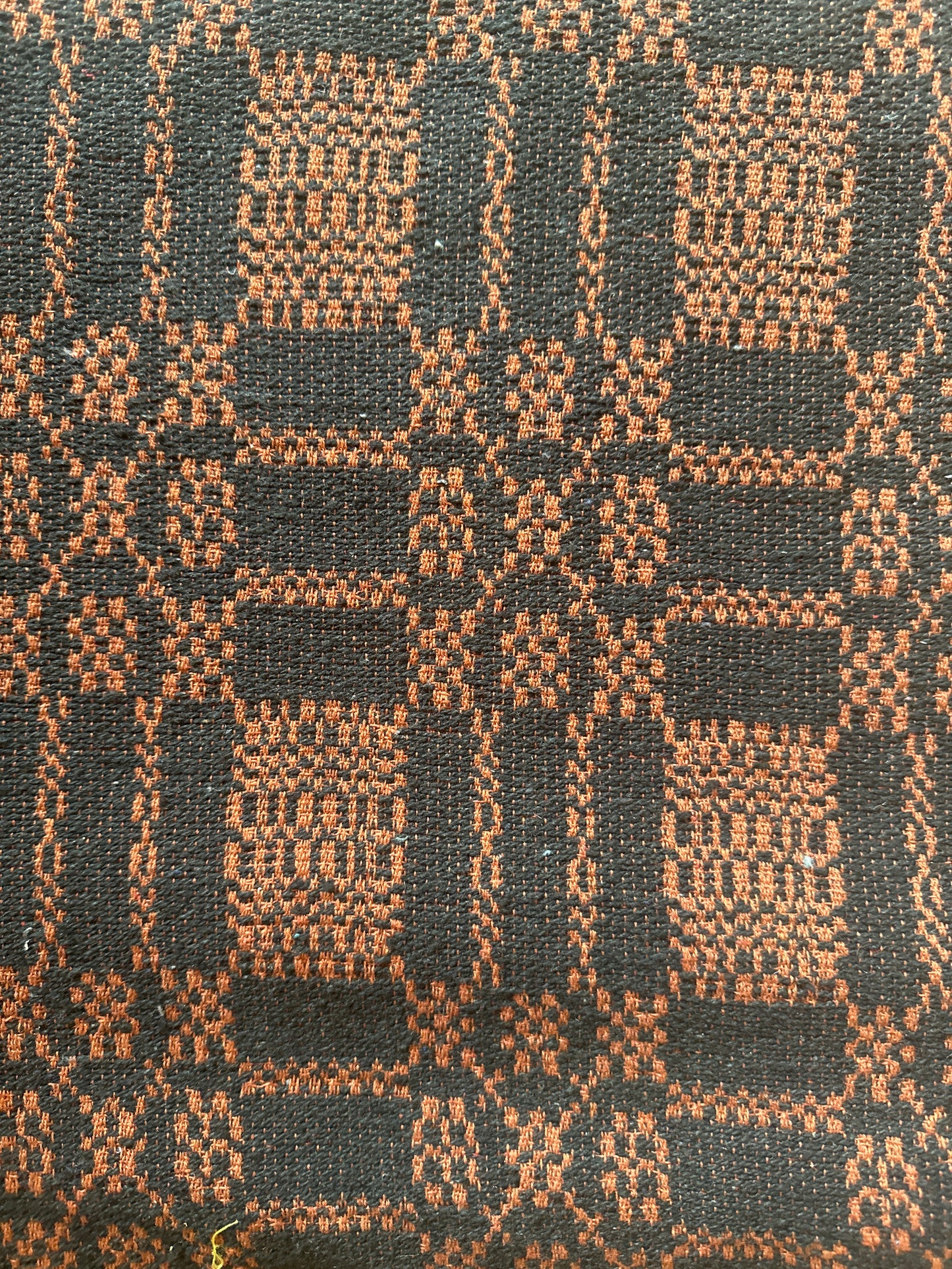 52” Orange/Black Fall Square Throw