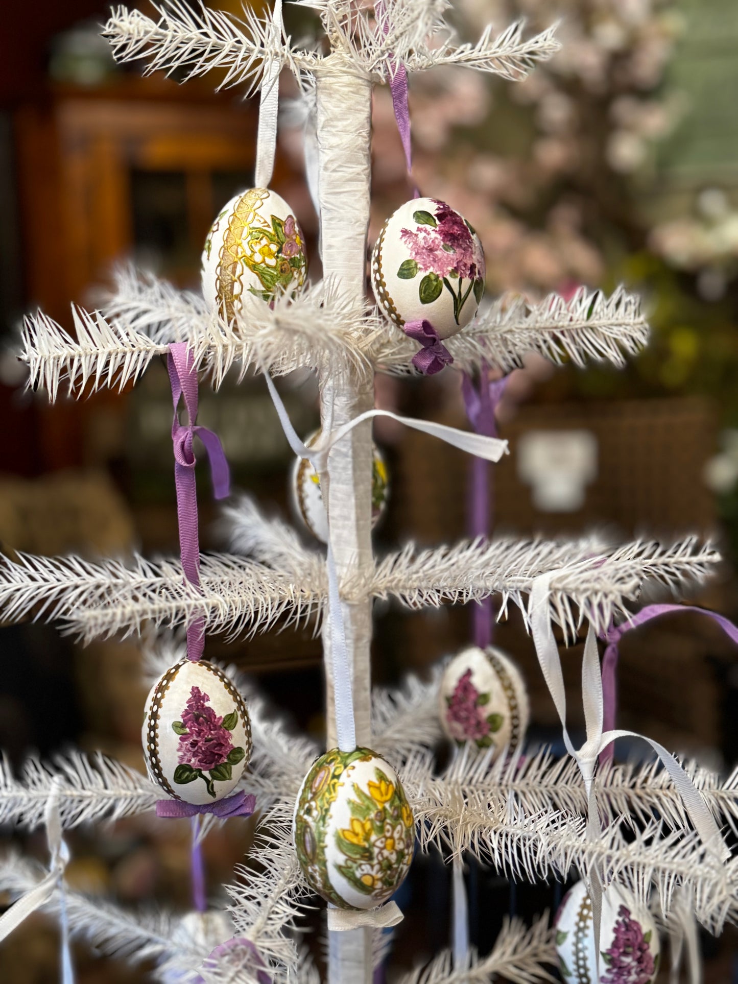 Hand Painted Austria Eggs Spring