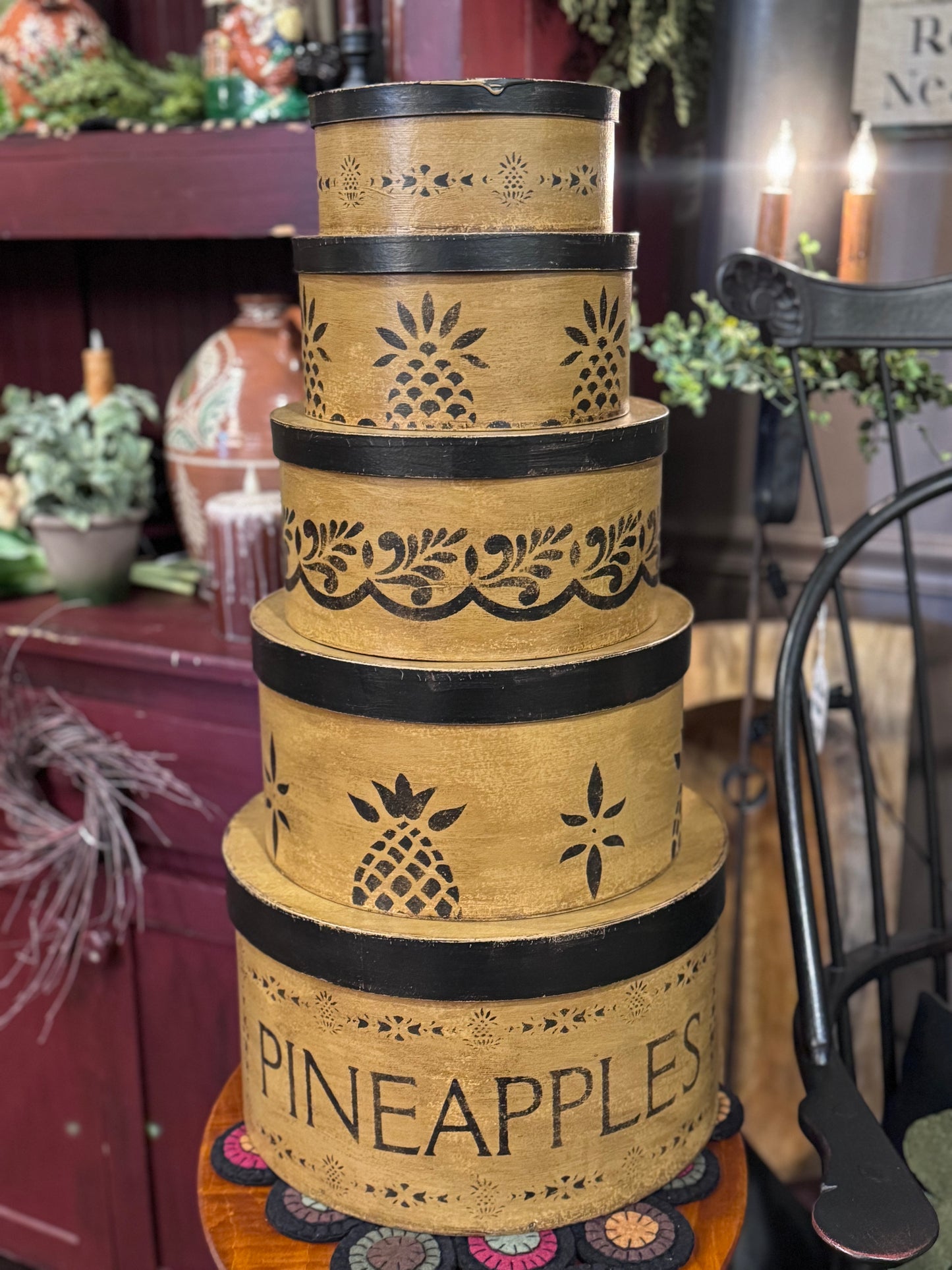 Pineapple Stacked Boxes