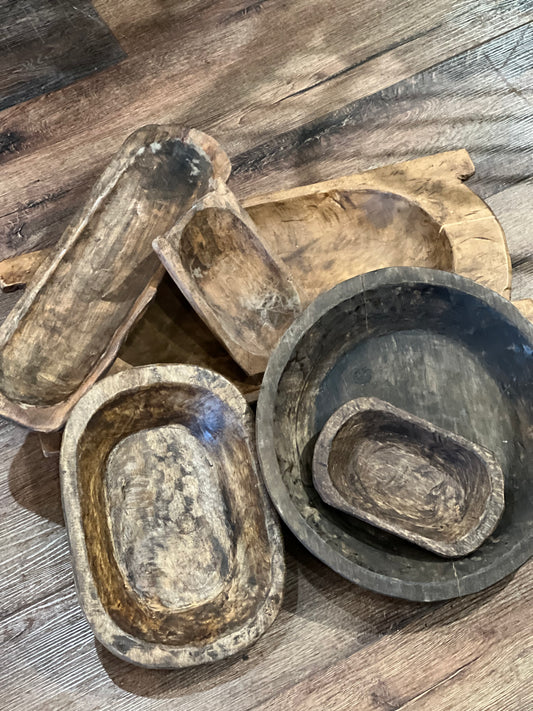 Reproduction Wooden Dough Bowl