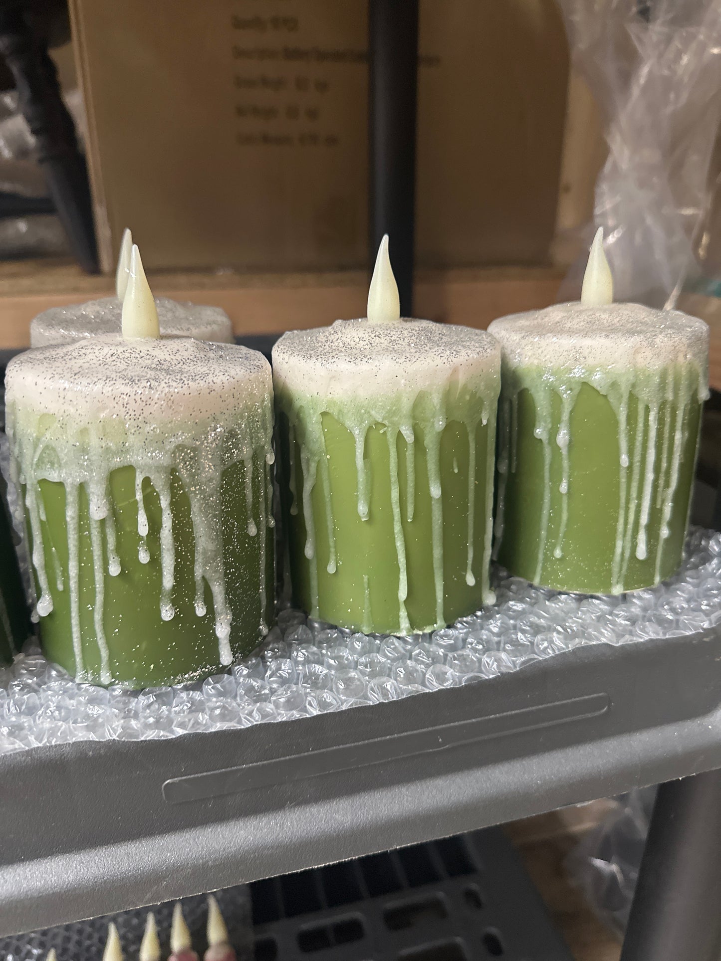 Wax Dipped Pillar Timer Candles