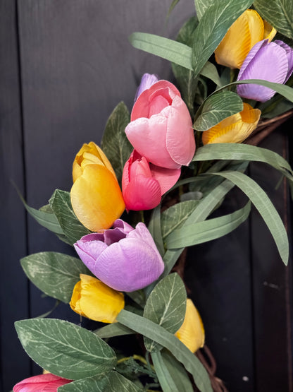 Tulips Wreath Spring