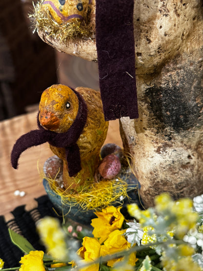 Krisnick Chalkware Bunny w/Peep