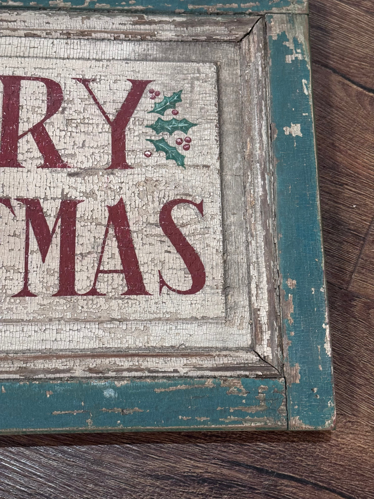 Merry Christmas Tavern Sign Green Frame