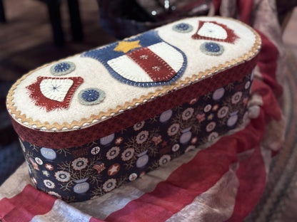 Patriotic / Summer Wool Appliqué Boxes