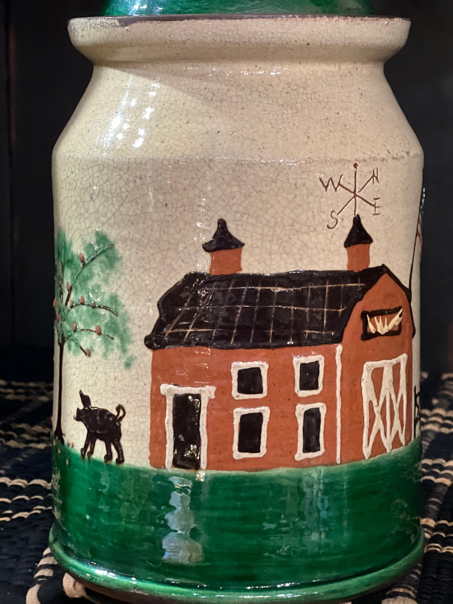 Farm Scene Canister David T Smith