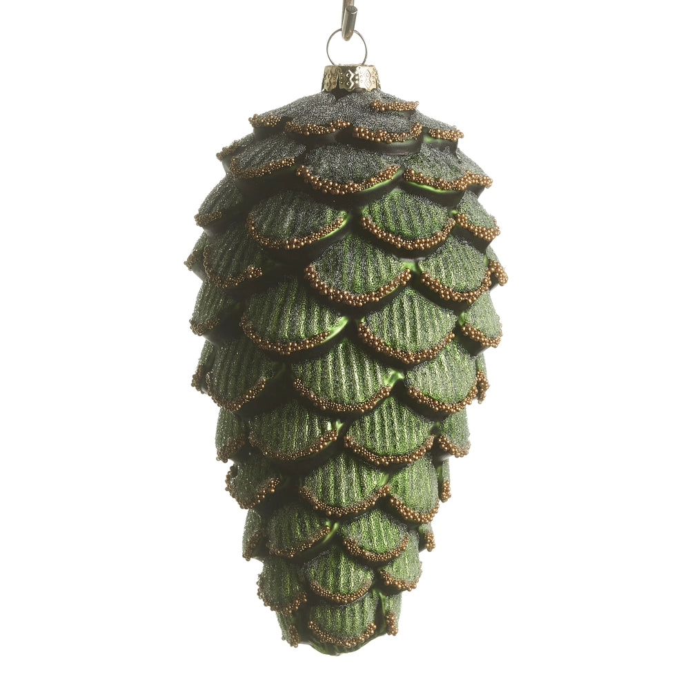 Green Pine Cone Ornaments Winter