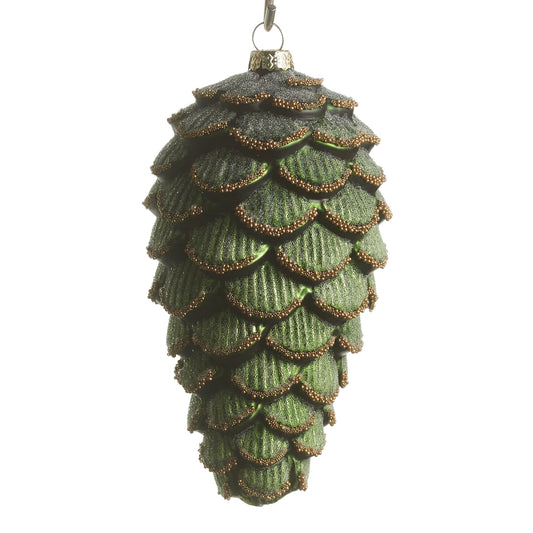 Green Pine Cone Ornaments Winter