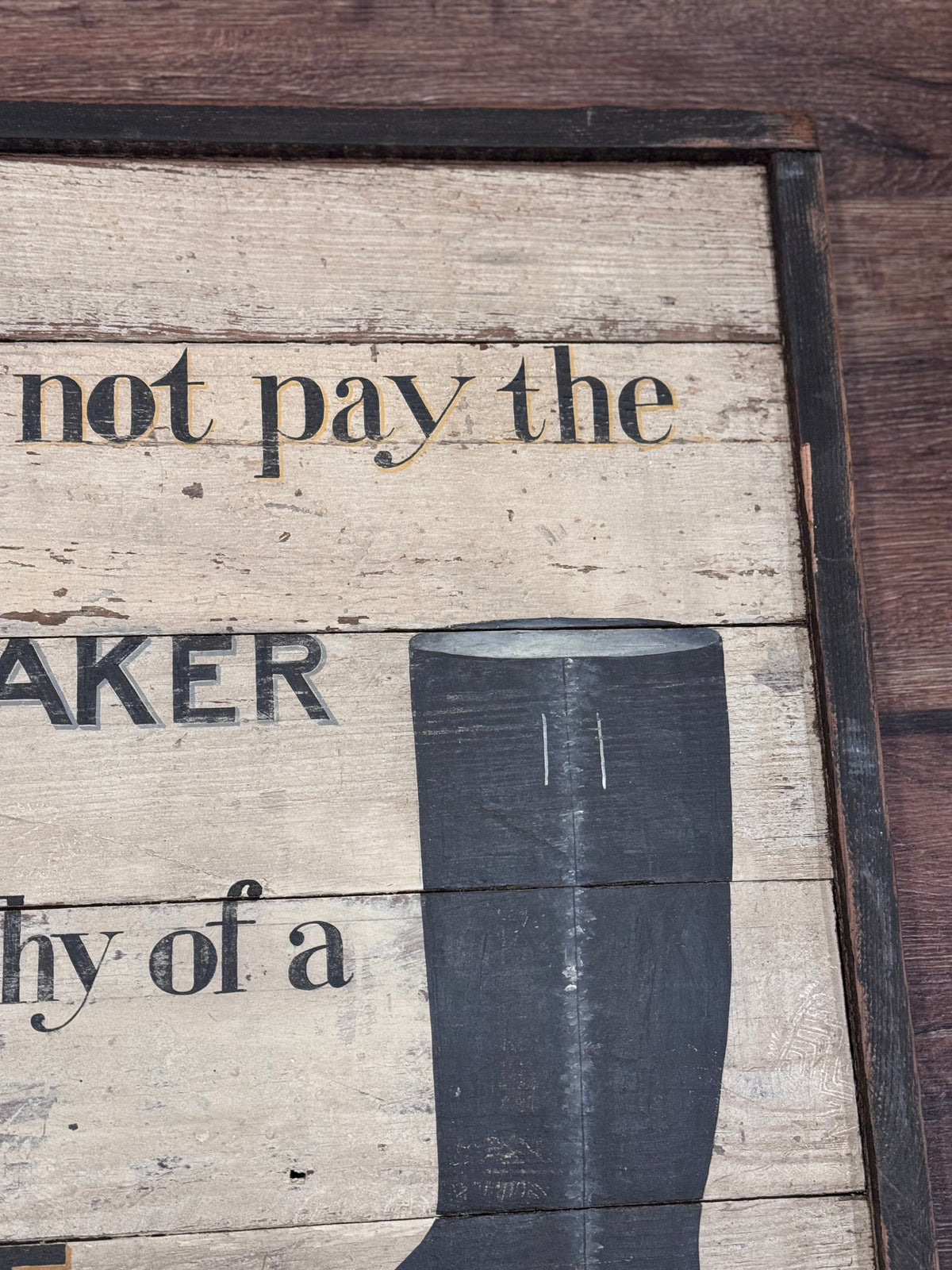 Shoemaker Open Sign Shoe Maker Tavern Sign – Pine Cone Gift Shoppe