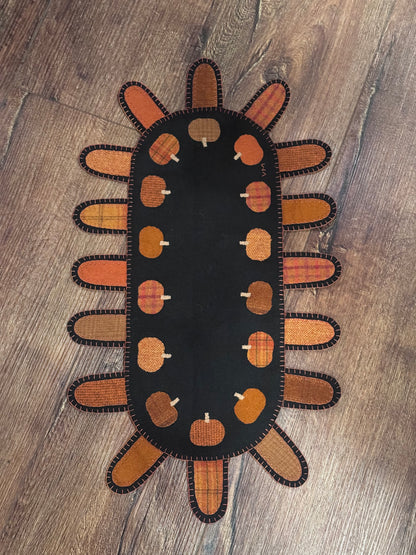 Wool Appliqué Fall Runners