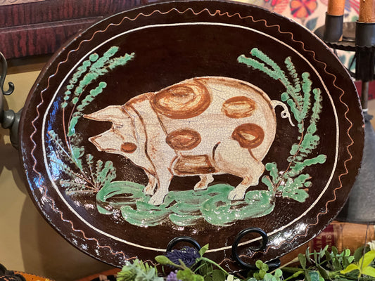 Polkadot Pig Platter David T Smith