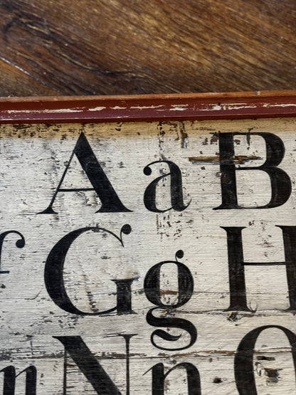 Alphabet Pa. Tavern Sign