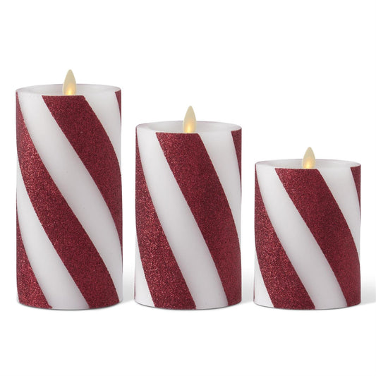 Winter Luminara Candy Cane Fat Stripe