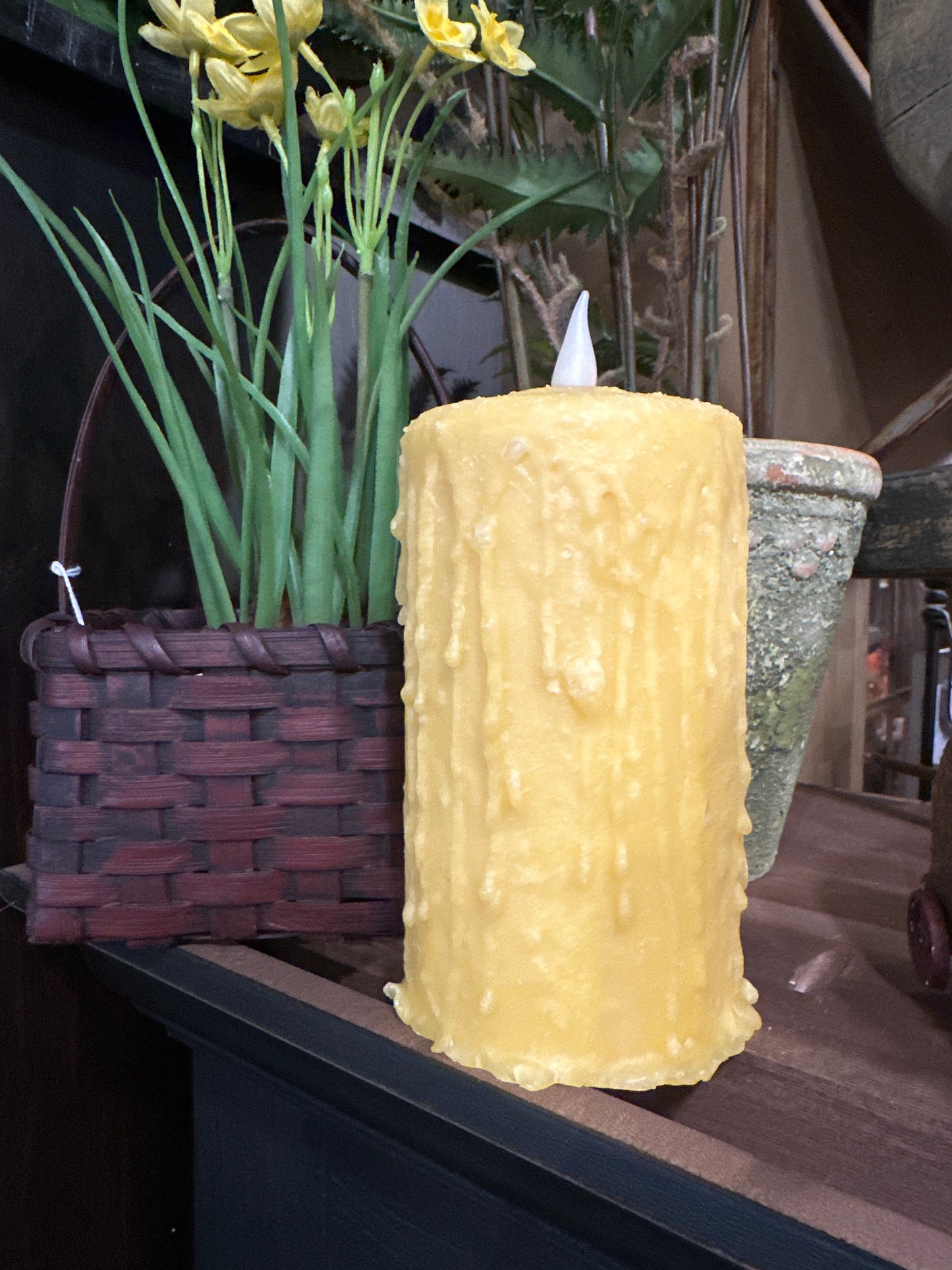 Wax Dipped Pillar Timer Candles