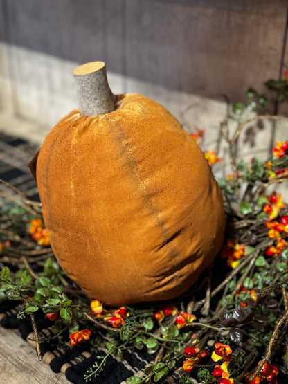 Large Cloth Pumpkin by Sandy