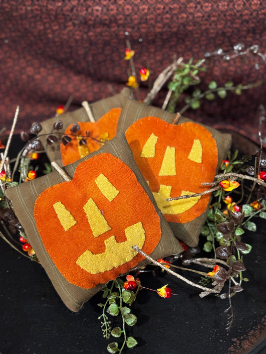 Jack-o’-lantern Pillow Fall