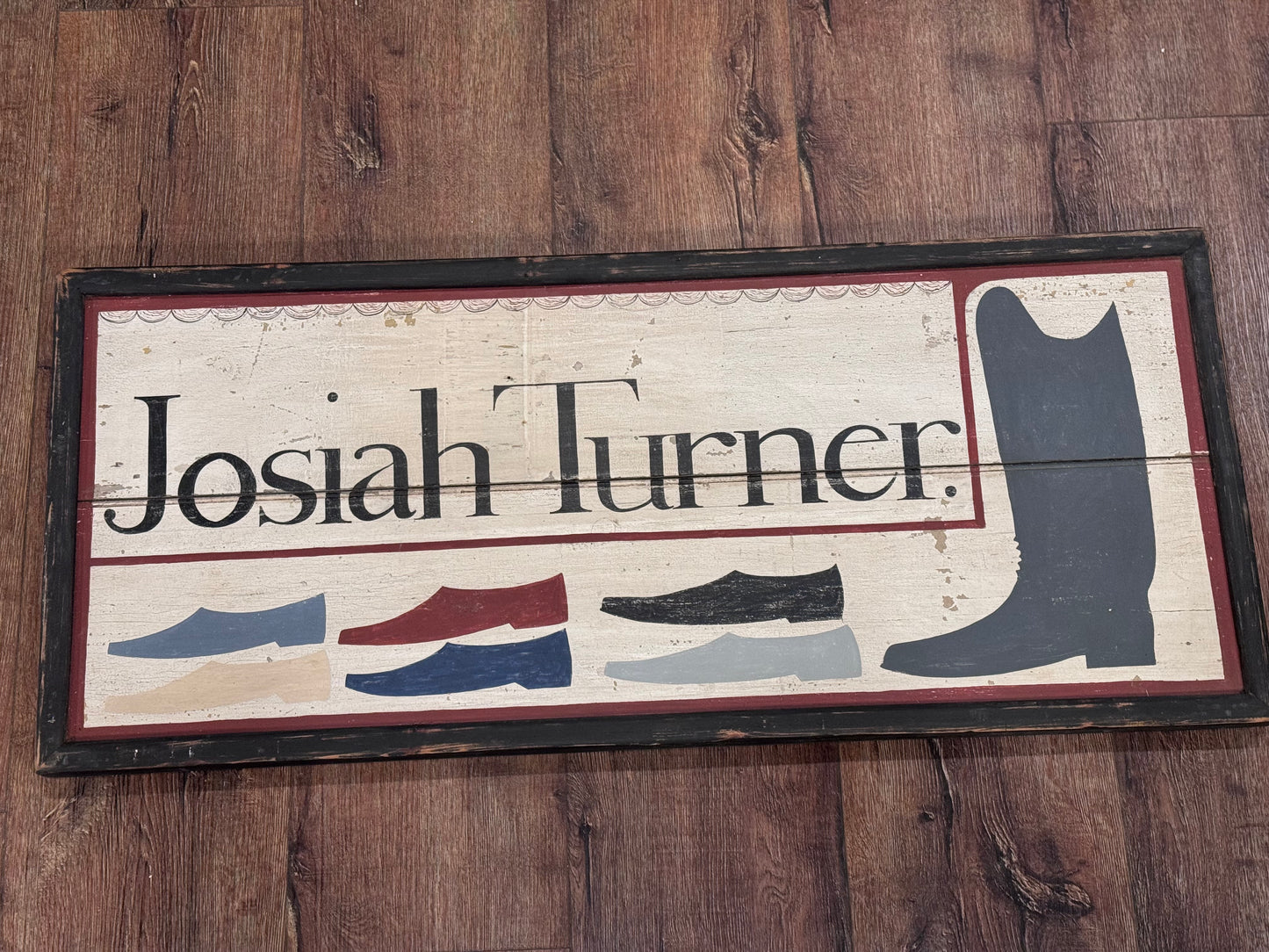Josiah Turner Shoe/Boot Tavern Sign