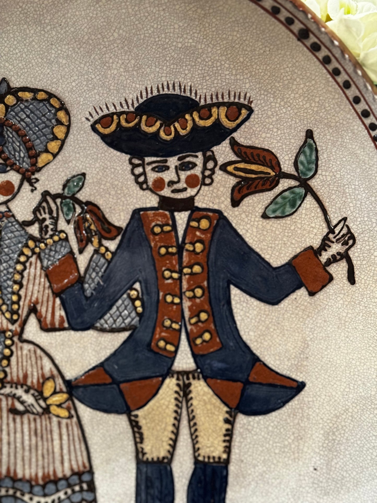 Formal George & Martha Washington Platter David T Smith Summer