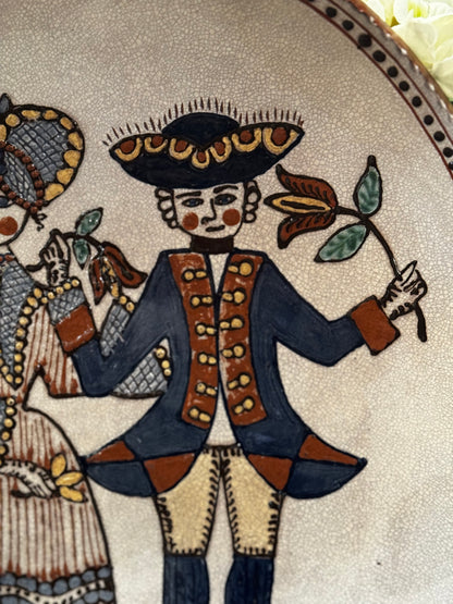 Formal George & Martha Washington Platter David T Smith Summer