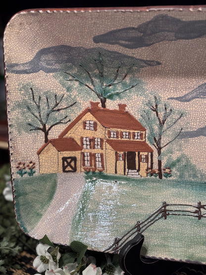 Farm Scene Platter David T Smith