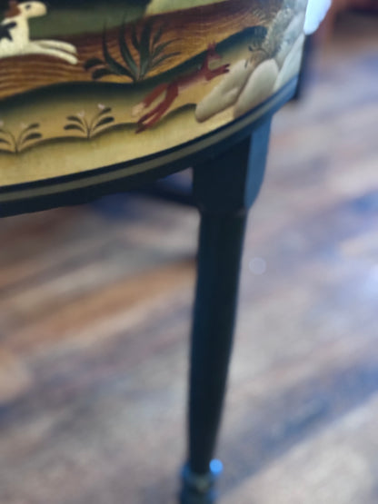 Handpainted Corner Table