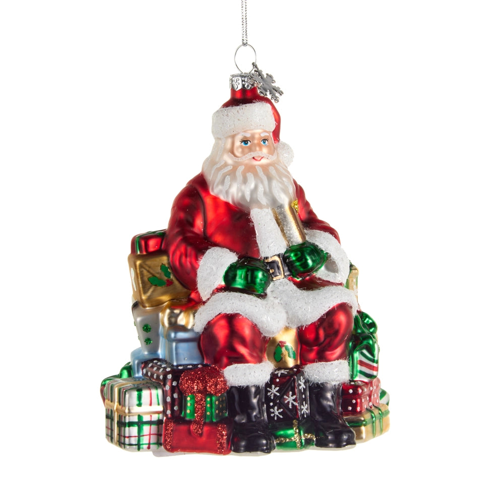 Gifting Santa Ornament Winter