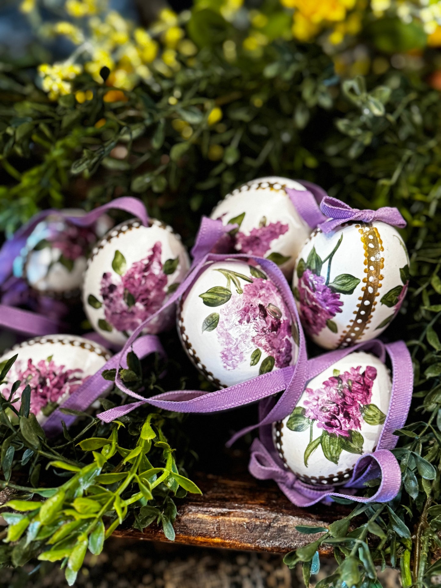 Hand Painted Austria Eggs Spring