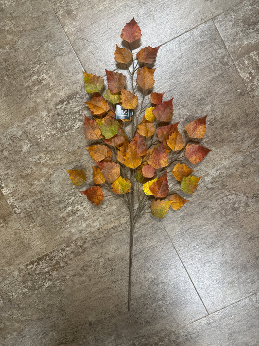Birch Leaves Spray Orange
