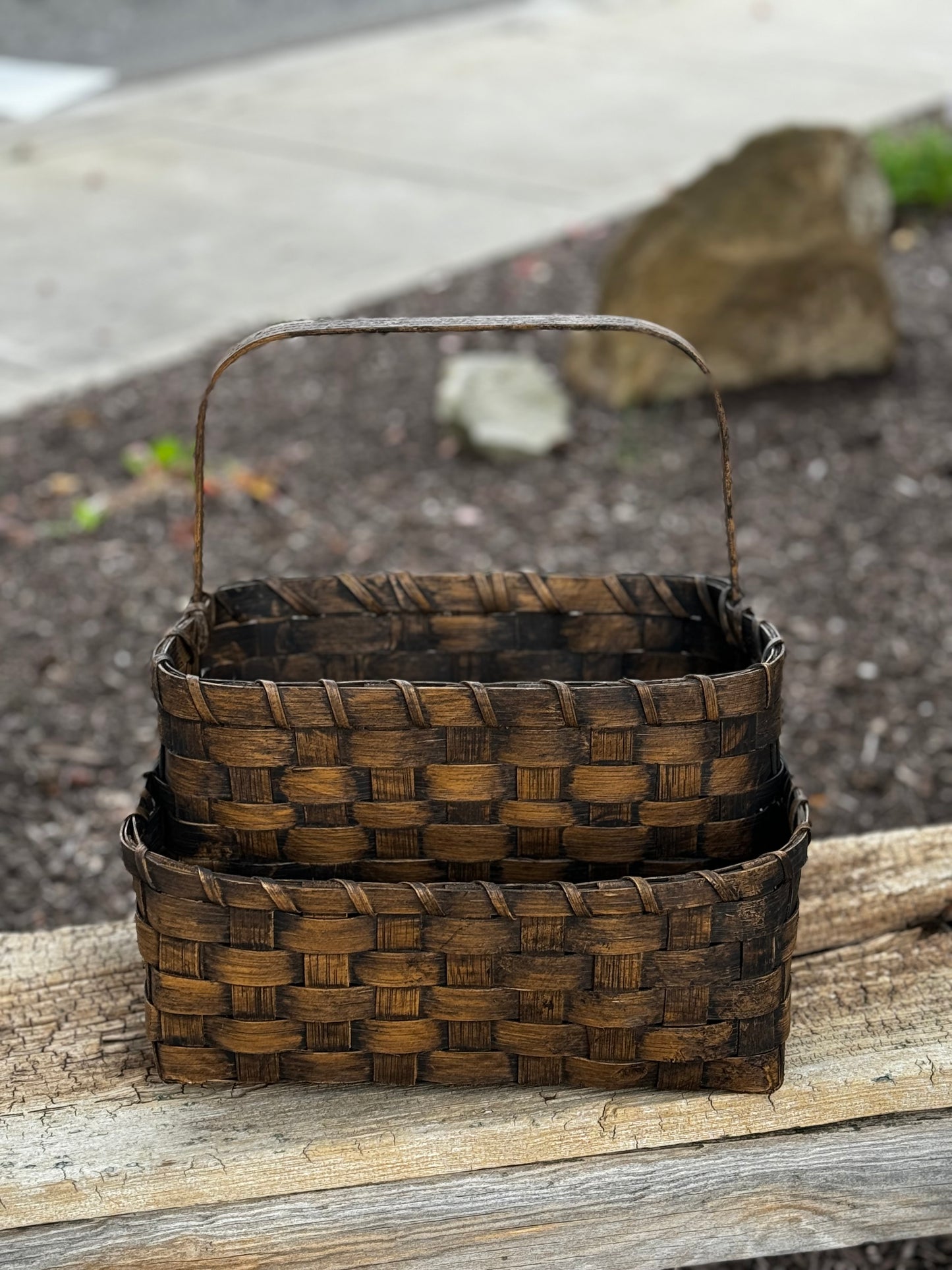 Primitive Reading Basket