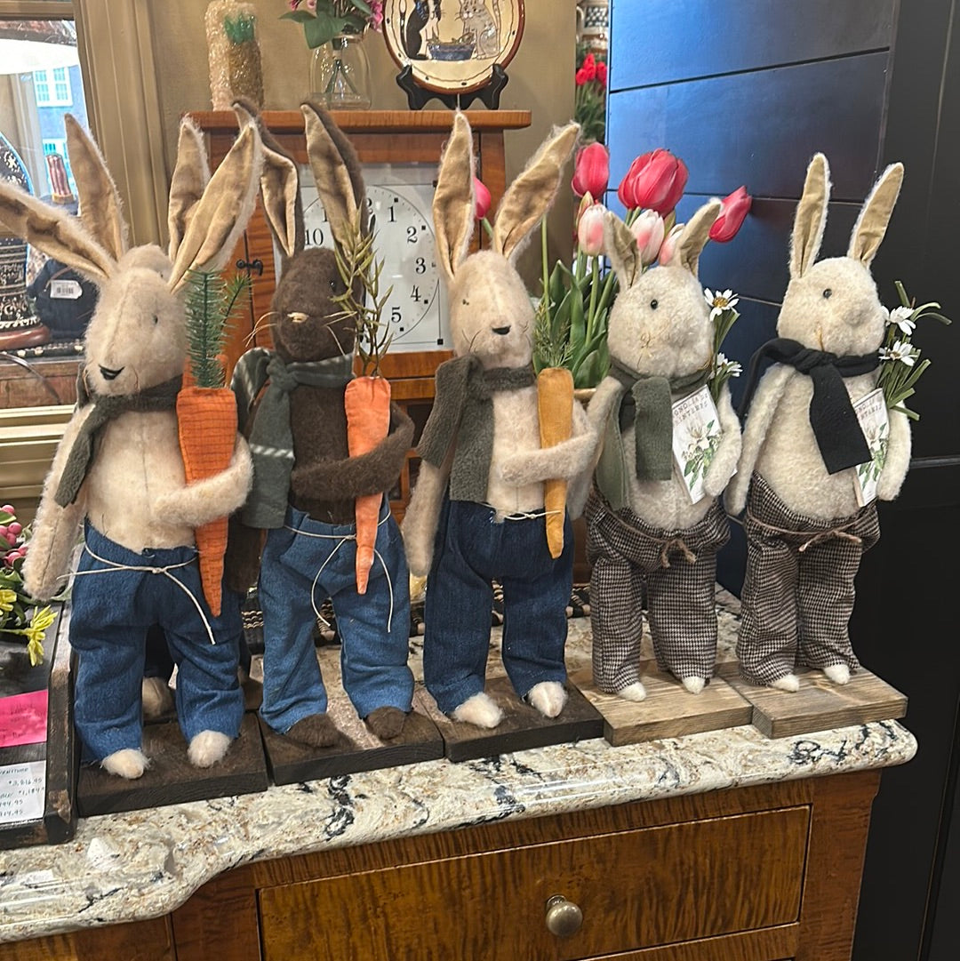 Handmade Standing Bunnies