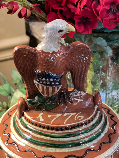 Xl Large Eagle Pot w/Lid