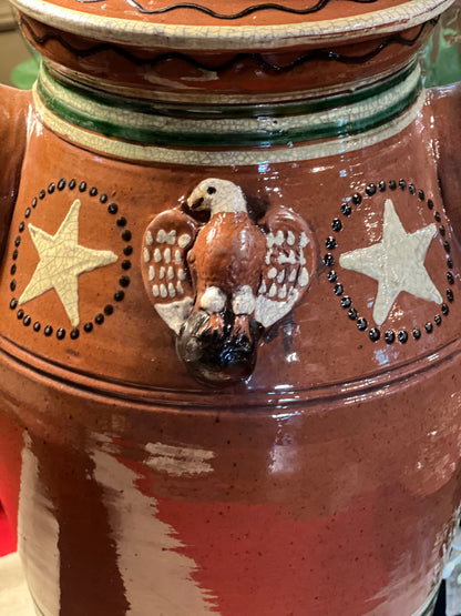 Xl Large Eagle Pot w/Lid