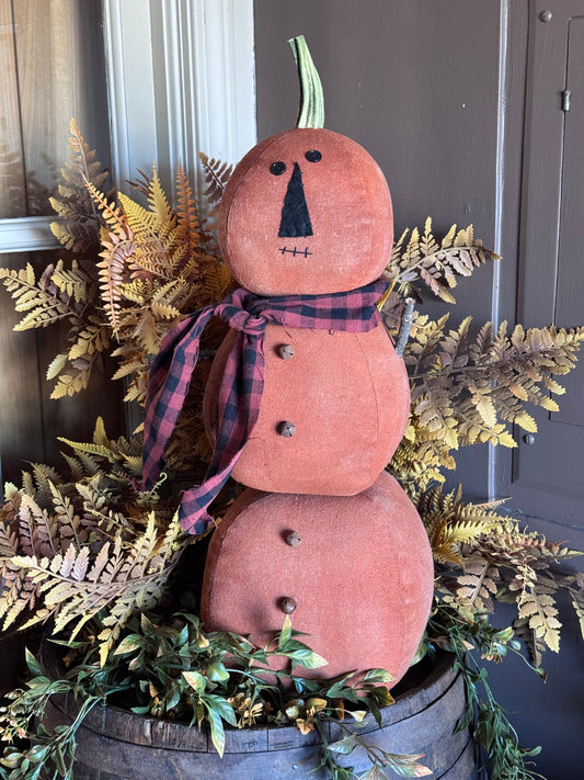 Stacked Pumpkin People