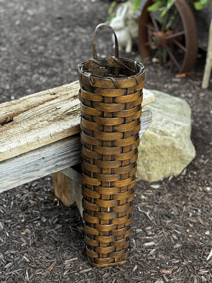 Primitive Hanging or Floor Flower Basket