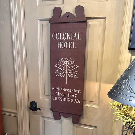 COLONIAL HOTEL Tavern Sign