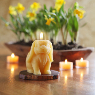 Beeswax Bunny Candle