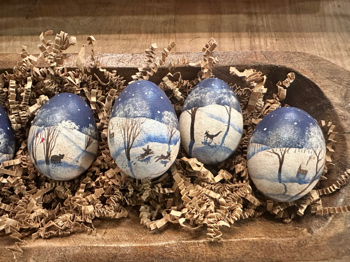 Fraktur Eggs Set Winter