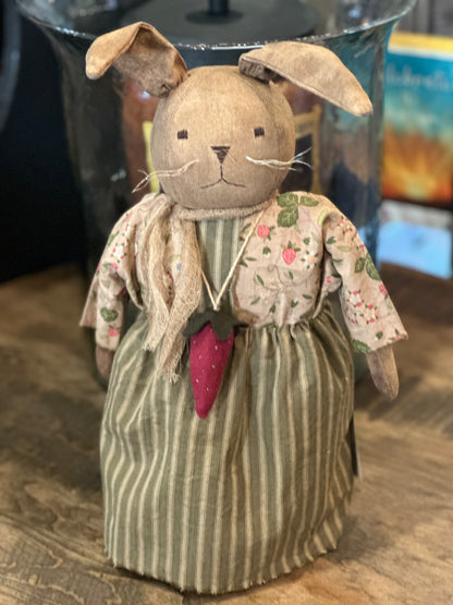 Bunny Doll w/Strawberry Necklace