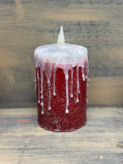 Wax Dipped Pillar Timer Candles