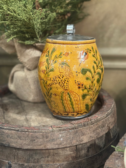 Shooner Couple w/Floral Canister