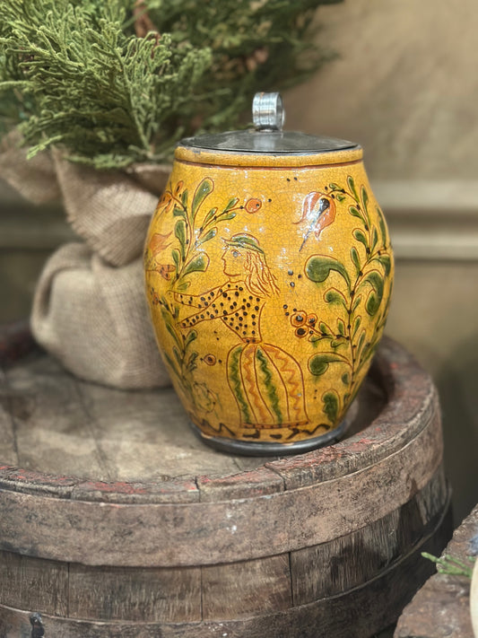 Shooner Couple w/Floral Canister