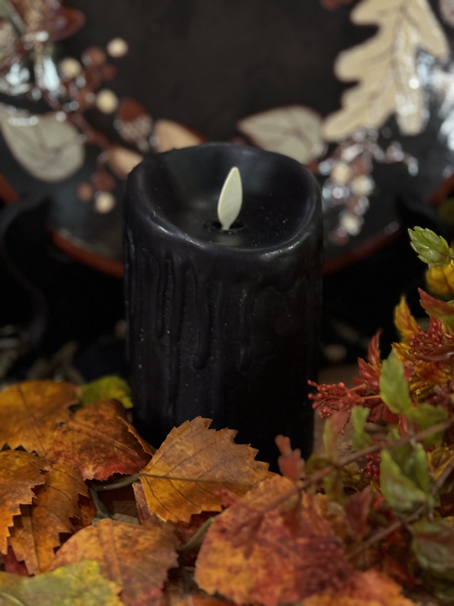 SALE Black Luminara Candles