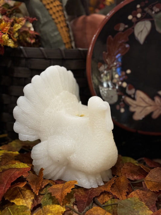 Cream Wax Turkey Luminara Candle Fall