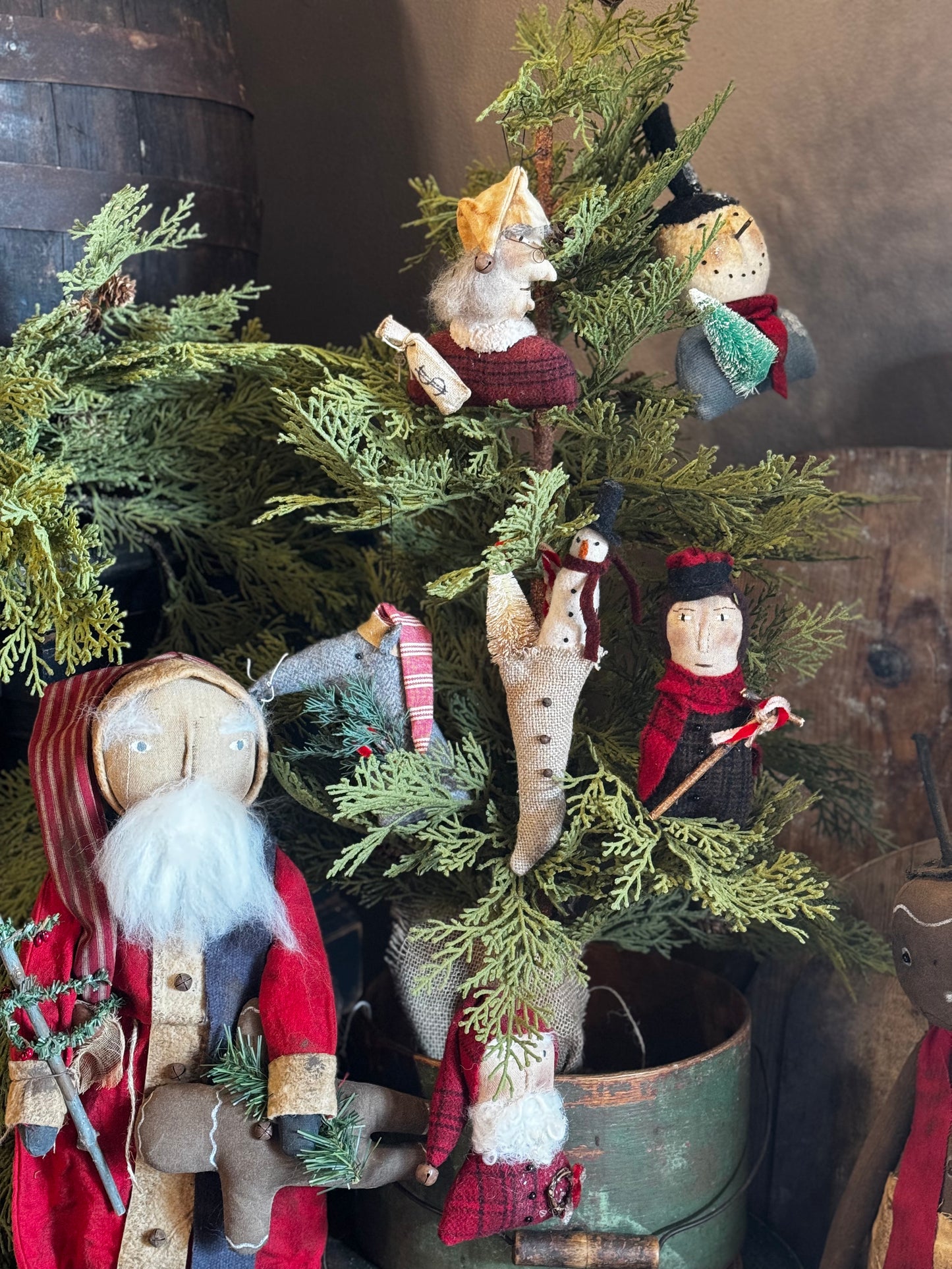 Winter Wool Character Ornaments