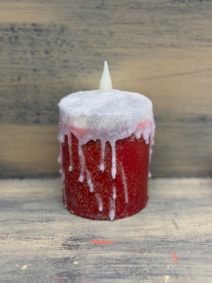 Wax Dipped Pillar Timer Candles