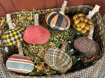 Handmade Medium Fall Pumpkins Vintage SALE
