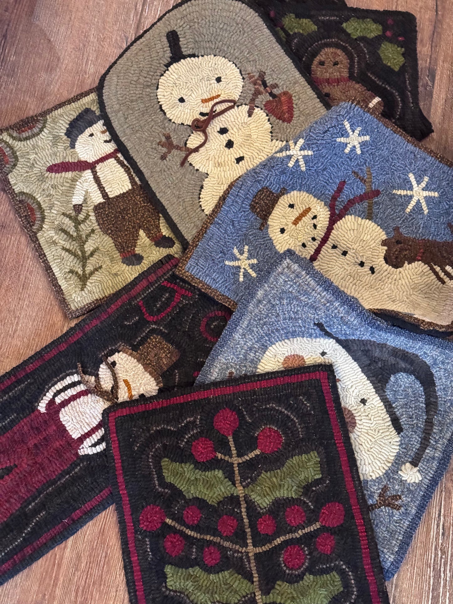 Winter Hooked Rugs