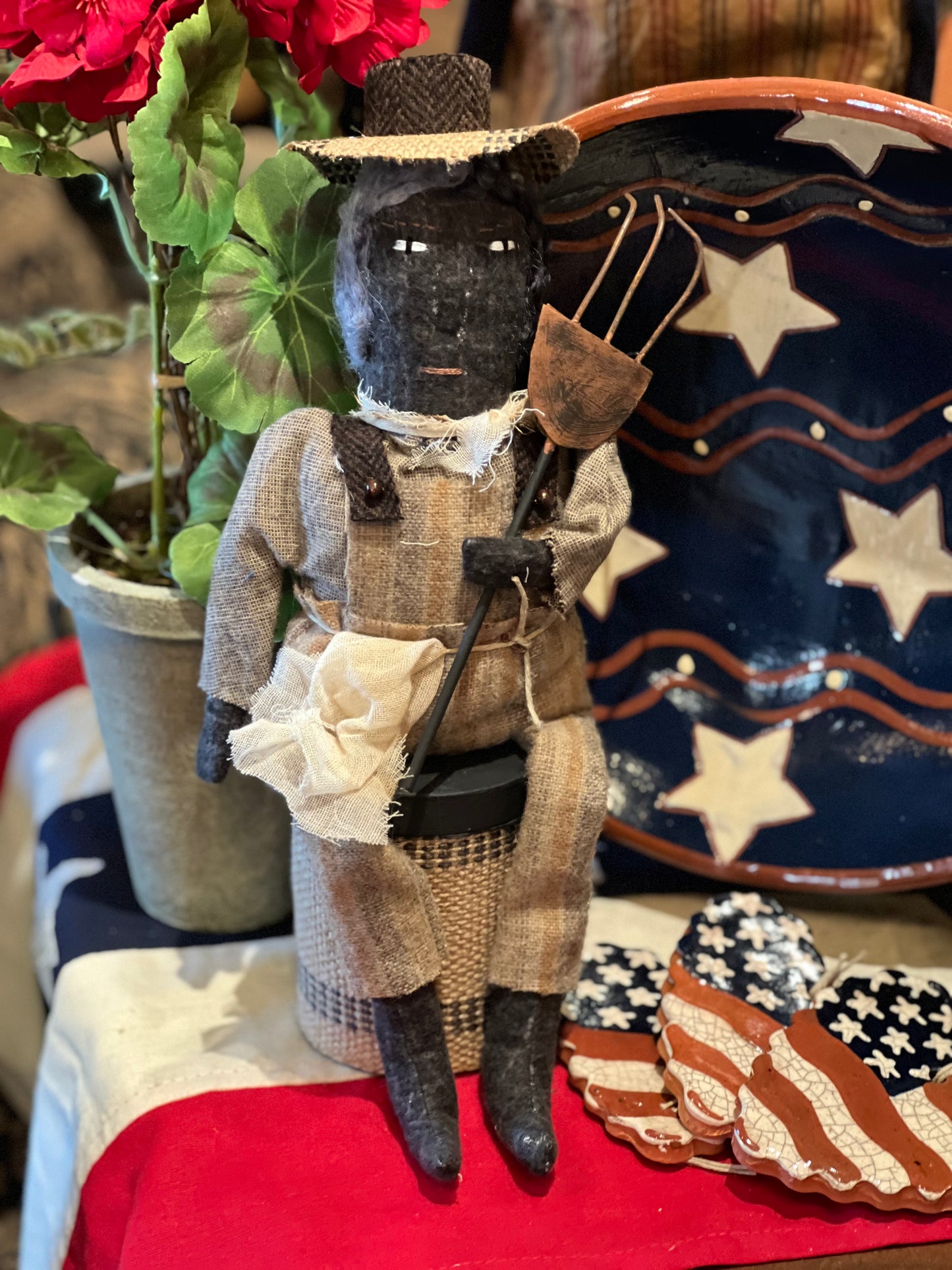 Handmade Wool Americana Dolls