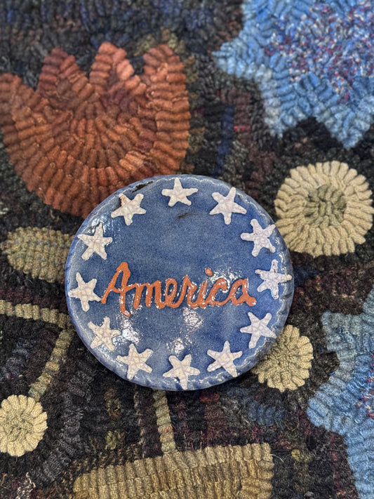 America Plate 4” David T Smith